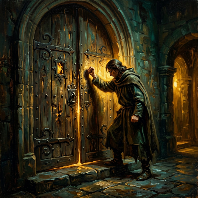 Knock — persistent pressure on closed doors