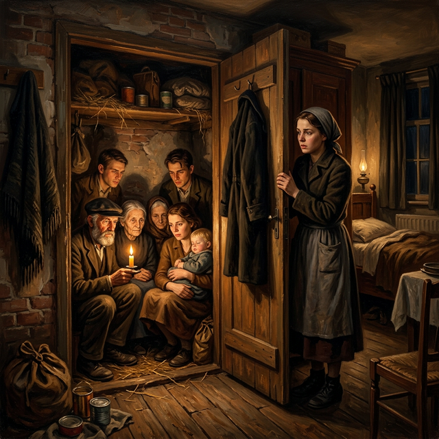 The secret hiding place behind a false wall in Corrie's bedroom