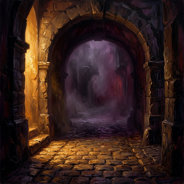 Dark doorway into the unknown
