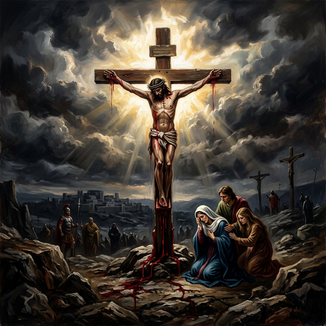 The Cross at Calvary — mercy poured out