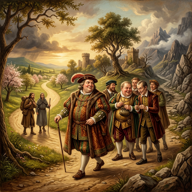 Mr. By-Ends with his fair-weather companions